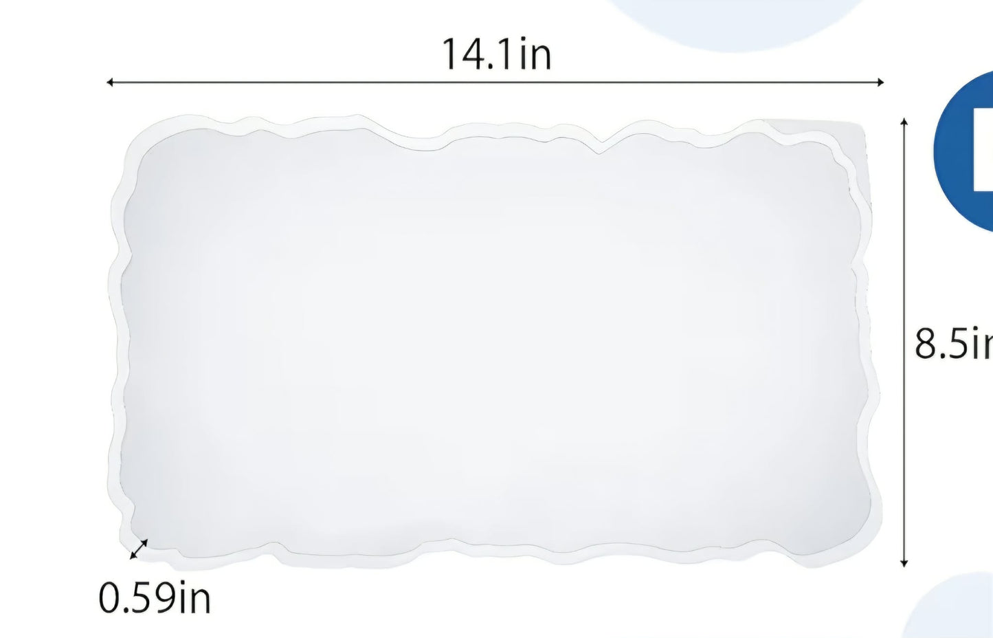 Custom Made Tray 14 x 8.5 Rectangle